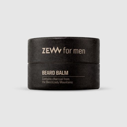 Beard Balm with charcoal 30 ml beard balm with charcoal from the Bieszczady Mountains prevents skin from drying moisturizes beard and adds shine to it 30 ml use with the Beard Brush