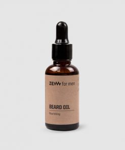 Nourishing ZEW for men Beard Oil • ravitseva partaöljy • uudistaa, kiillottaa ja kosteuttaa kasvohiuksia • vahvistaa hiuksia, estää vaurioita ja stimuloi kasvua • sopii hyvin kuivien partojen ja herkän ihon hoitoon • sitrushedelmäinen tuoksu • 30 ml